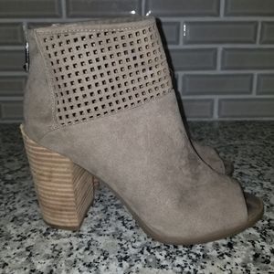 Women's peep toe booties